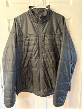 REI Co-op Pertex Quantum PrimaLoft Insulated Black Fall Jacket men’s size L